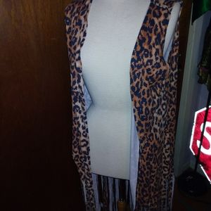 Sexy animal print pullover